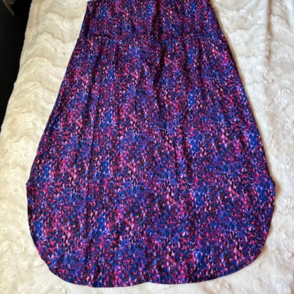 Shein Multi-colour V-Neck Tie at Waist Sleeveless Unlined Dress Size S - Picture 3 of 10